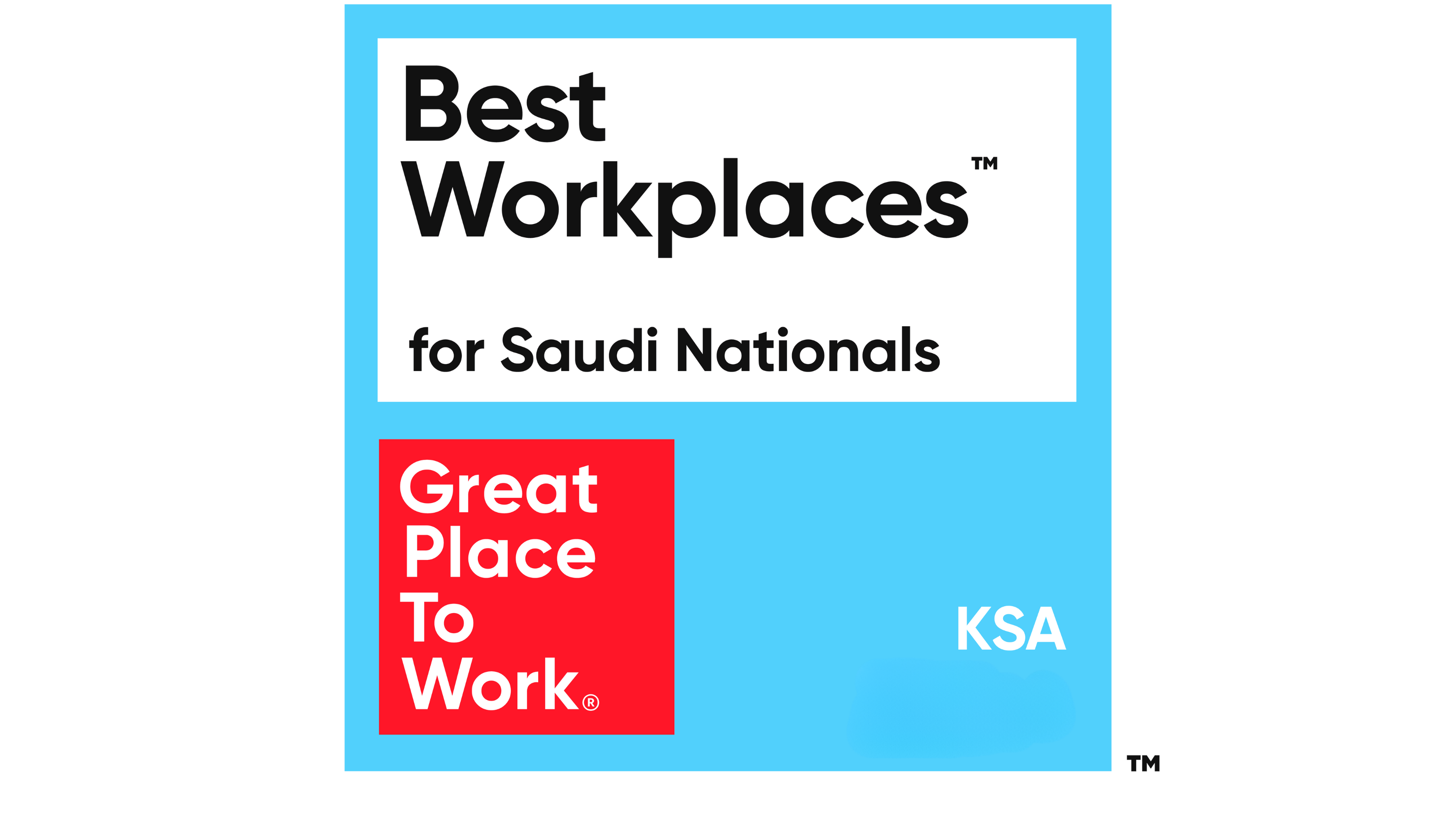 Best Workplaces for Saudi Nationals 2024 badge